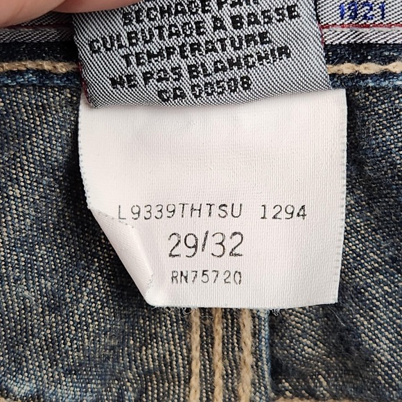 Vintage Silver Jeans Mens 29x28 Blue Straight‎ Leg Denim Casual Made Canada - Picture 4 of 8